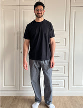 Gray Checkered Pants Pyjama set